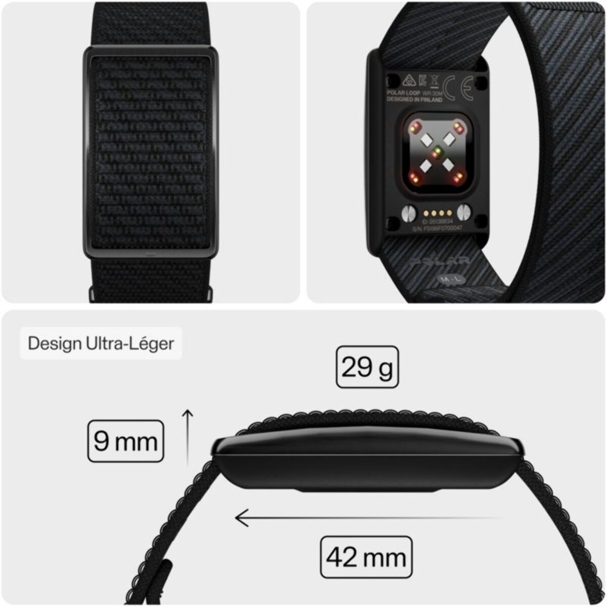Bracelet connecté POLAR Loop Night Black