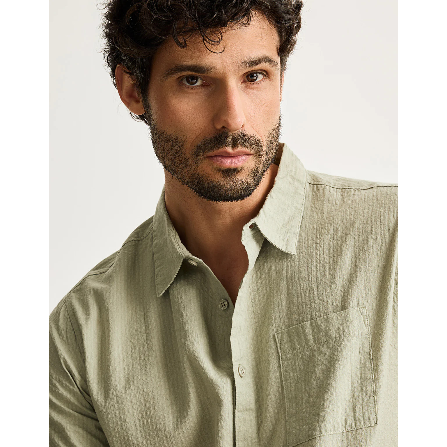 Camisa Manga Corta Kaki - Buzzed