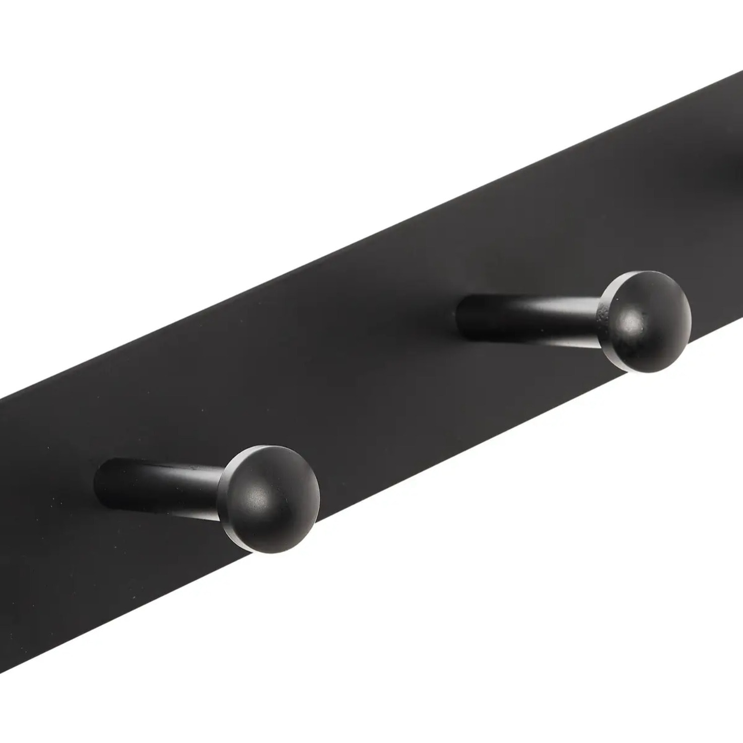 Patère 4 têtes métal noir