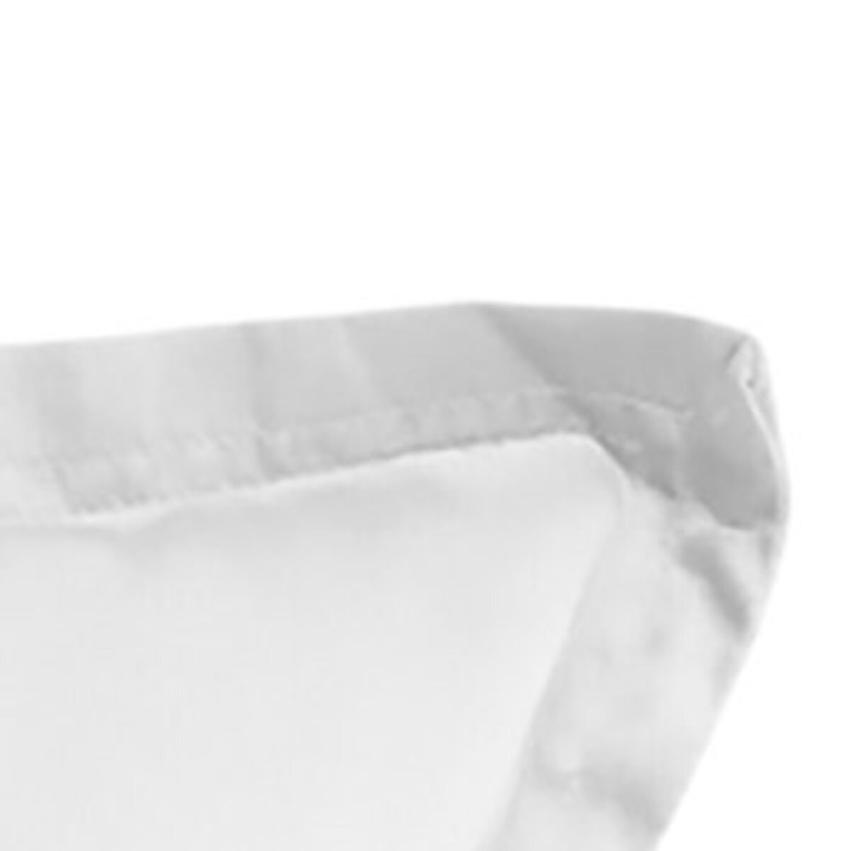 Paire de Taies D'oreiller 100% Satin De Coton 105 Fils Blanc