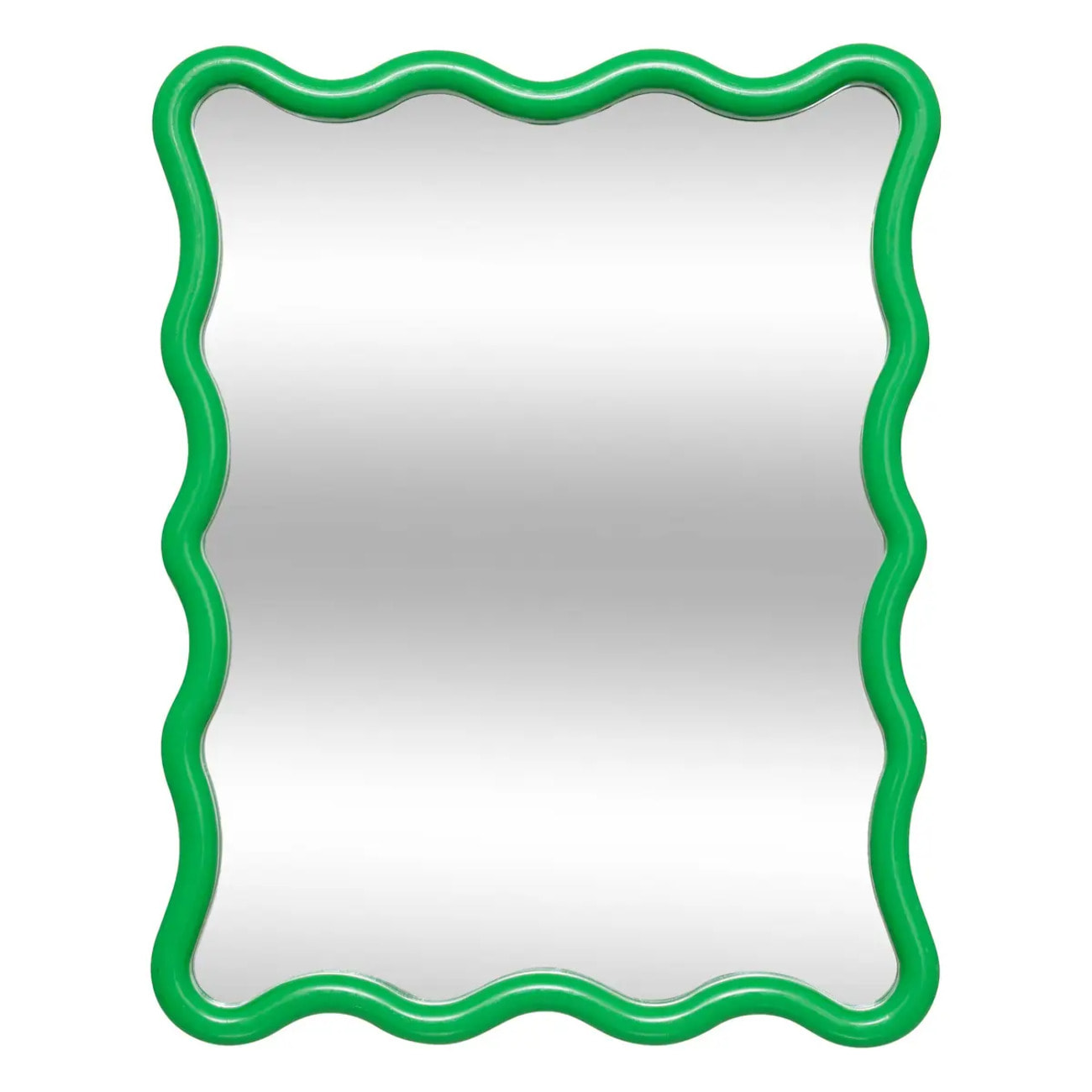 Miroir vague "Judy" vert 38x30cm
