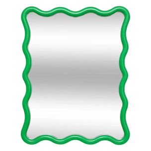 Miroir vague "Judy" vert 38x30cm
