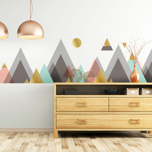 Stickers muraux - Décoration chambre salon - Autocollant Sticker mural géant montagnes scandinaves CORDOBA