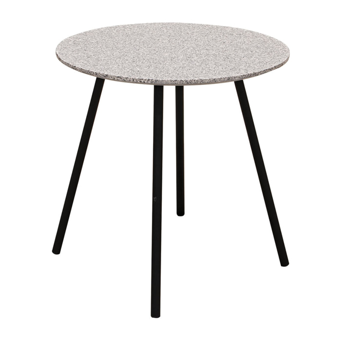 Table Effet Granit Gris X2 Pluton