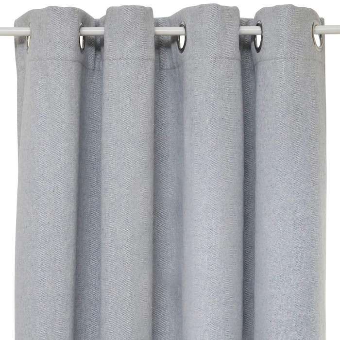 Rideau isolant Kys bleu minéral 140x260cm