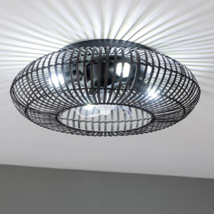 Cecotec Ventilador de techo con luz EnergySilence LampAero 600 Natural DarkWood