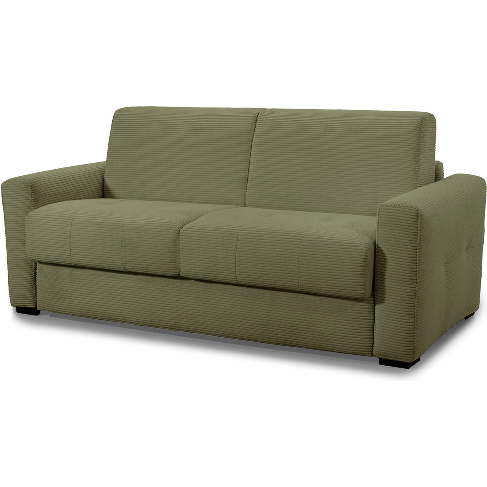 Canapé convertible express 3 places en velours côtelé - ANDREA