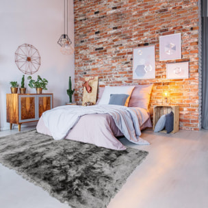 Tapis fait main Shaggy longues mèches Moodil