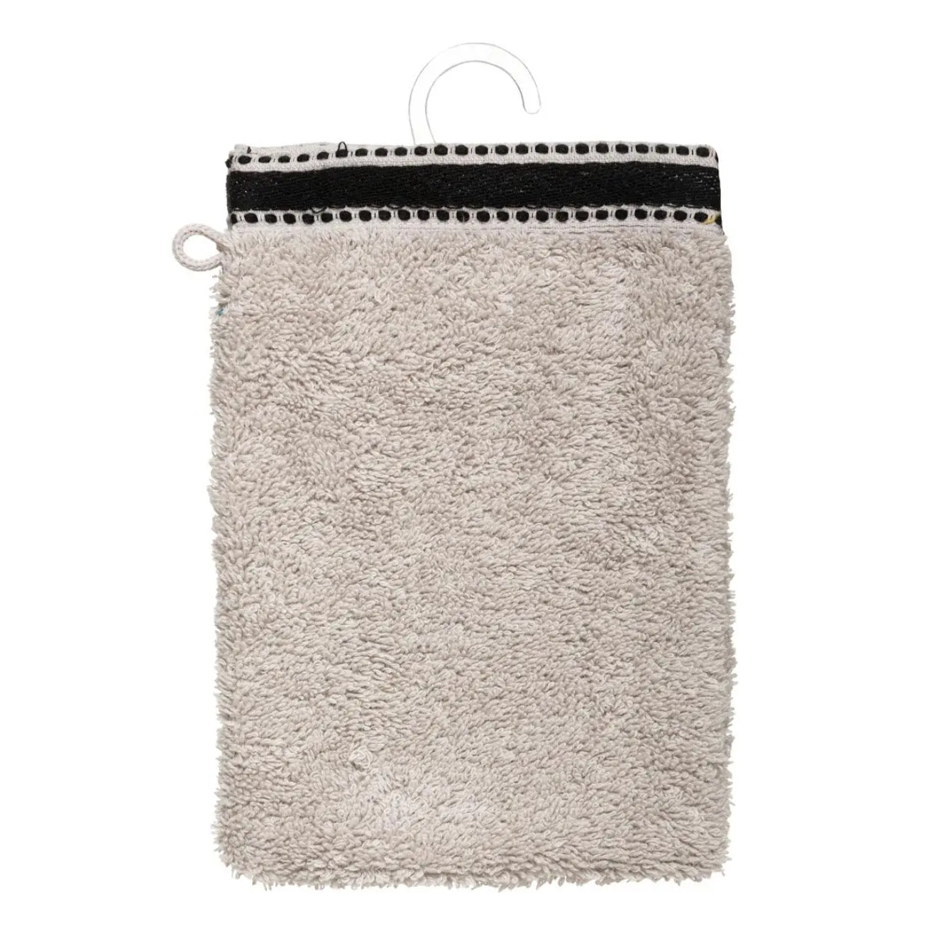 Lot de 2 gants de toilette "Joia" - coton 550 gr/m² - lin 15x21 cm