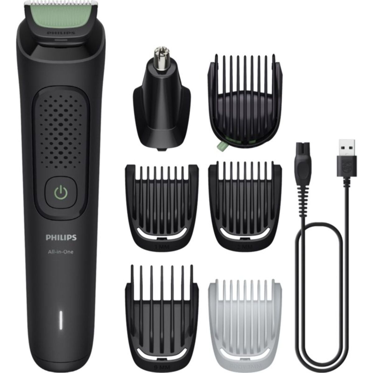 Tondeuse multi usages PHILIPS MG3935/15 Series 3000, 9 hauteurs de coupe, précision 1 mm, autonomie 70mn