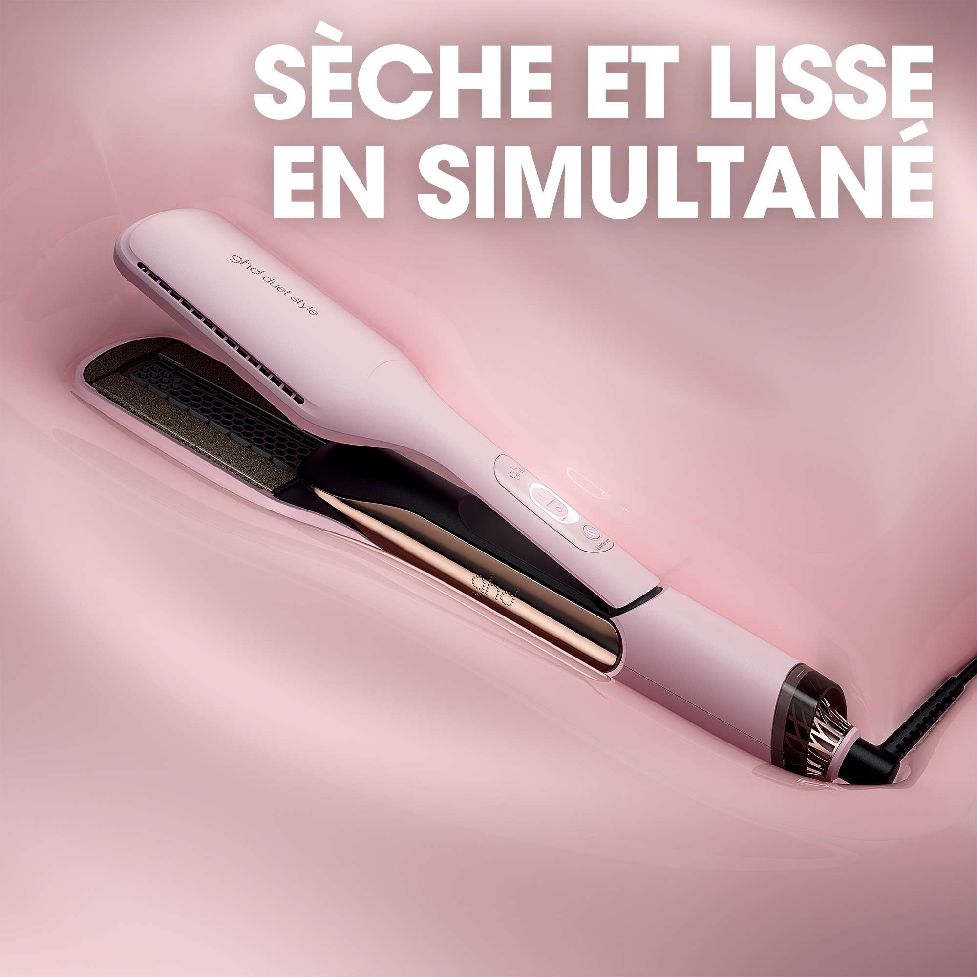 Lisseur séchant 2-en-1 ghd duet style rose - Collection Pink