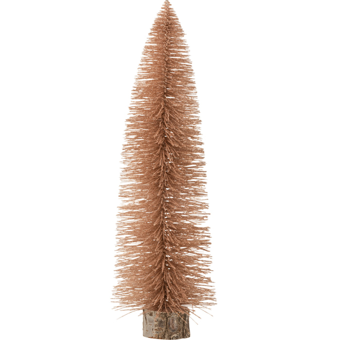 J-Line décoration Sapin De Noël - plastique - vieux rose - large