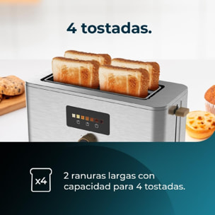 Cecotec Tostapane verticali Tostapane Touch&Toast Extra Double