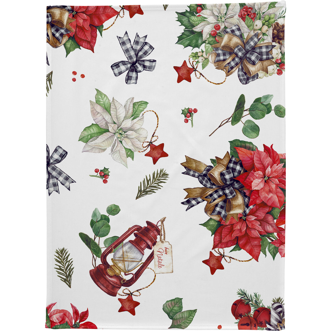 Lot de 2 torchons de Noël RIBBON 50x70 cm