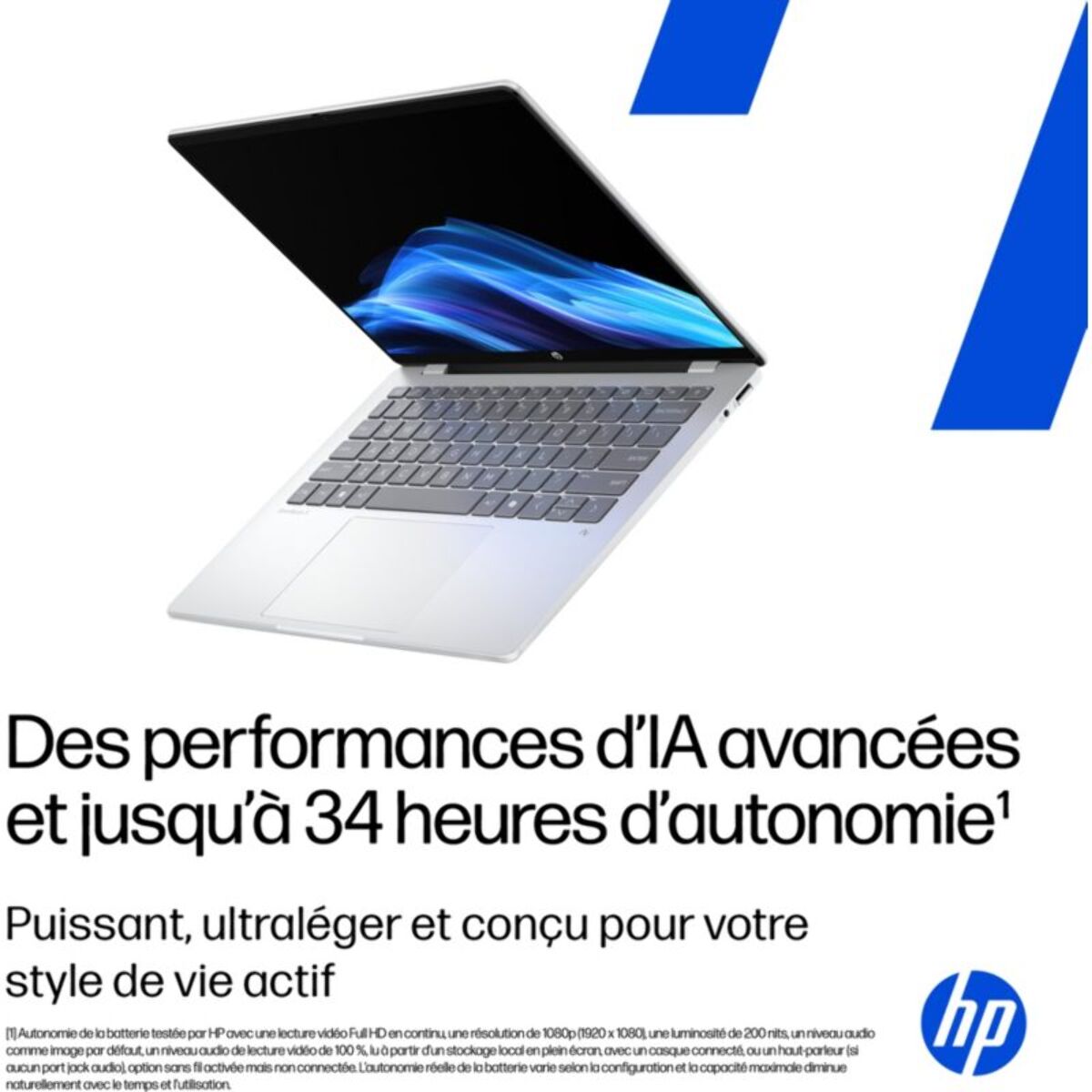Ordinateur portable HP OmniBook 5 16-bf0005nf 16 pouces OLED Snapdragon X 16 Go RAM LPDDR5x SSD 512 Go Copilot+PC