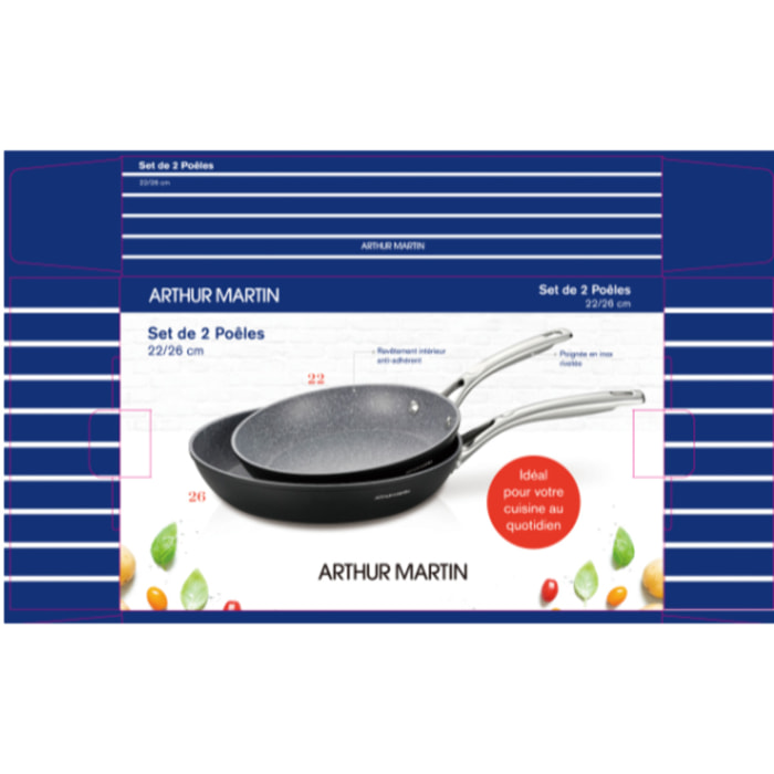 AM-Forgé set de 2 Poèles