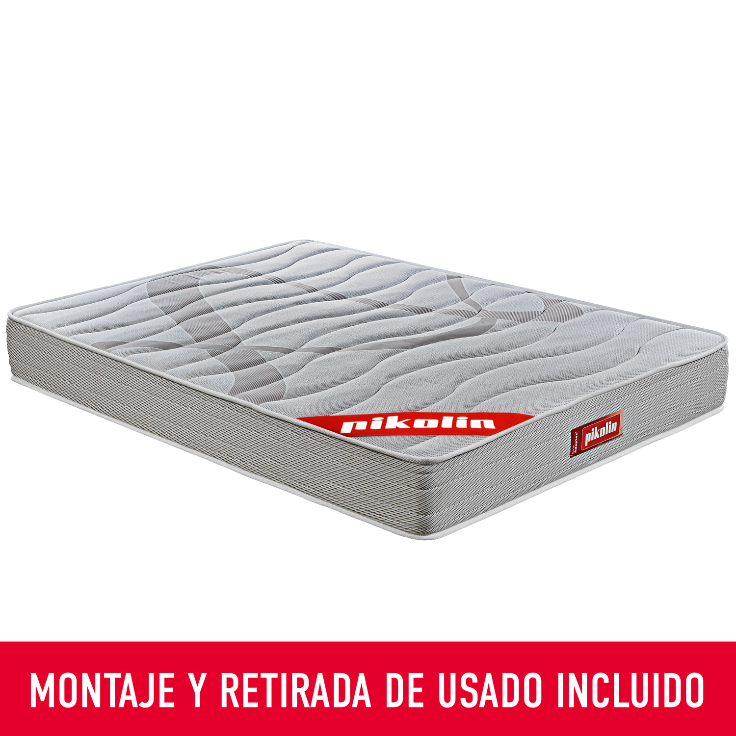 Colchón de Espuma HR con Látex | Altura 23cm | Firmeza media alta | Protección higiénica total | Pikolatex