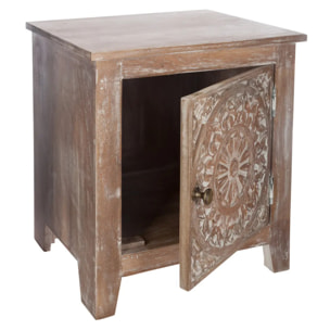 Table de chevet "Shirel" manguier H44,5cm