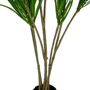 Pianta artificiale Vacchetti in plastica dracena marginata cm h130