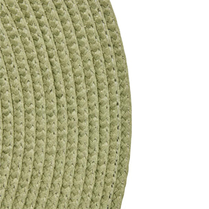 Set de table Tresse vert olive D38xH0,1cm