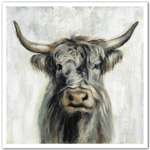 Affiche Vache highland aquarelle Affiche seule