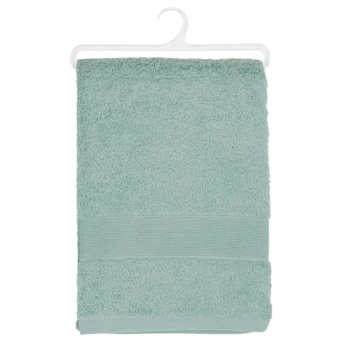 Serviette de toilette "Essentiel" - coton 450 gr/m² - bleu givre 50x90 cm
