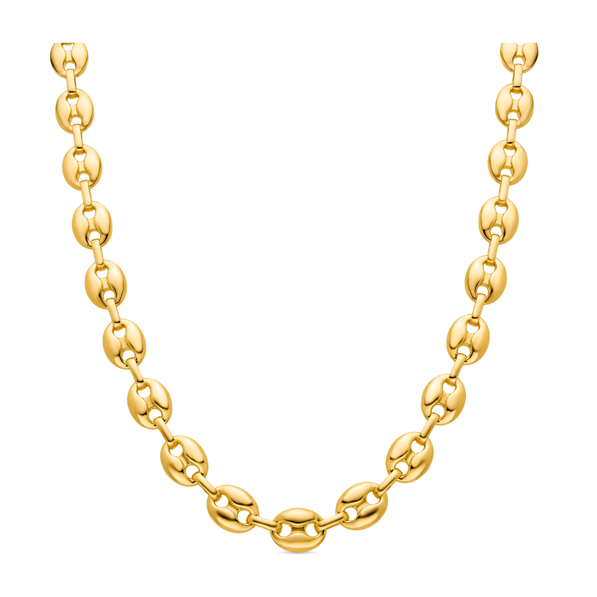 Collar acabado en oro amarillo de 18k