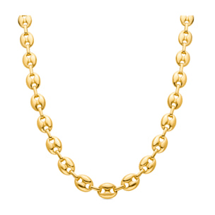 Collar acabado en oro amarillo de 18k