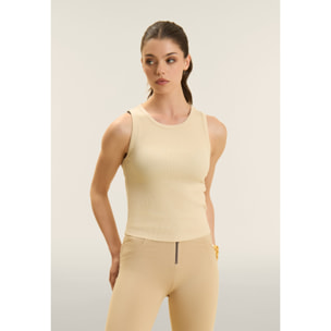 Canotta Cropped con logo FREDDY ricamato