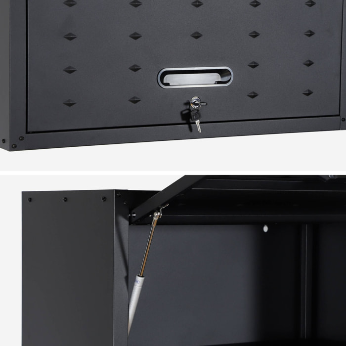 Lot de 2 meubles hauts de rangement pour garage