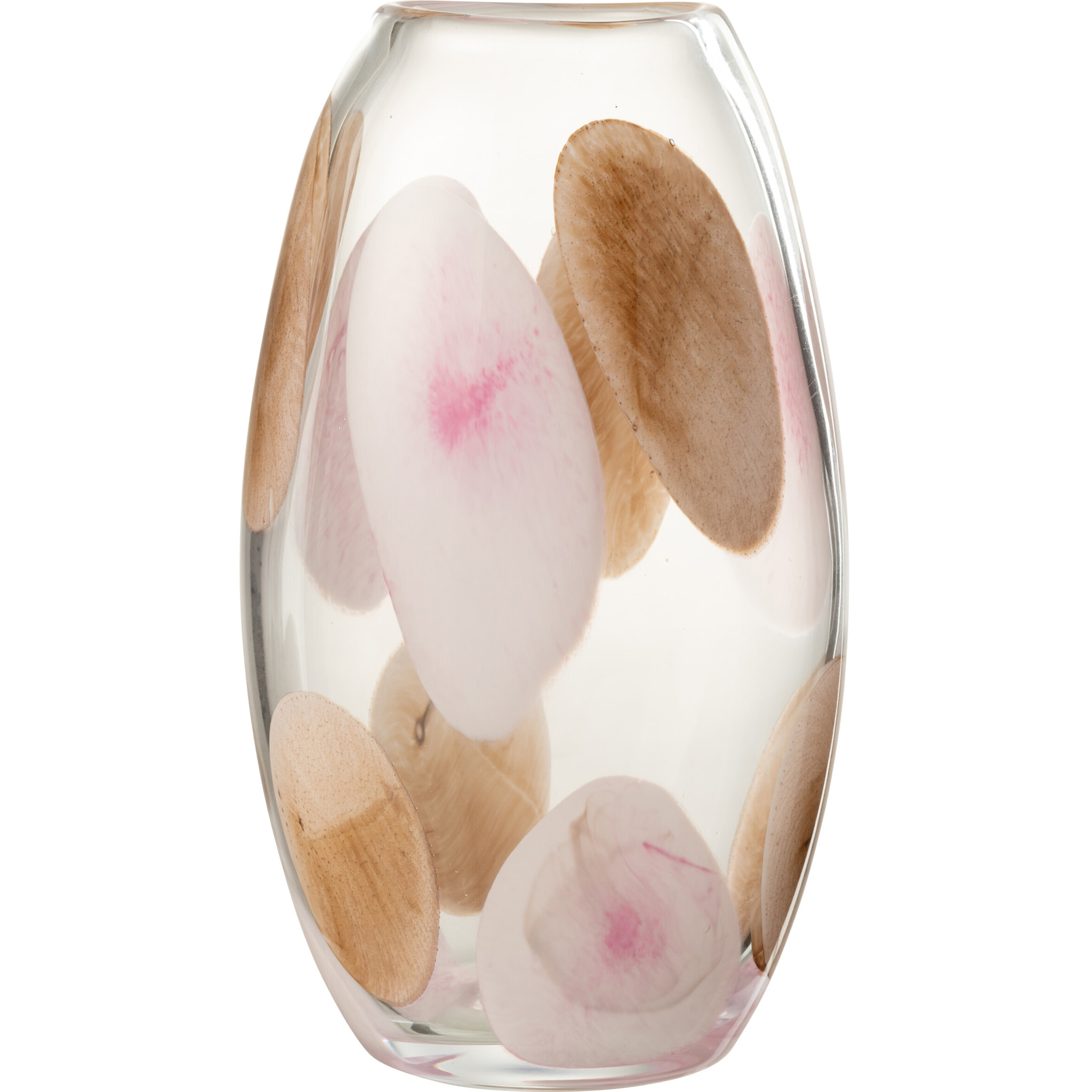 J-Line Vase Momo Veerre Rose/Marron Large