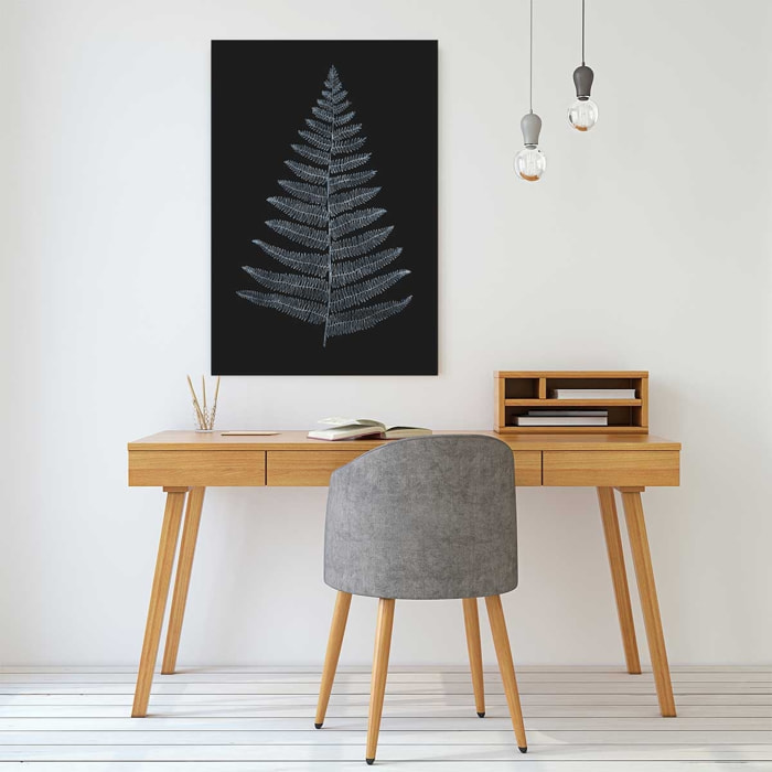 Tableau fougère royale blanche Tableau alu Dibond