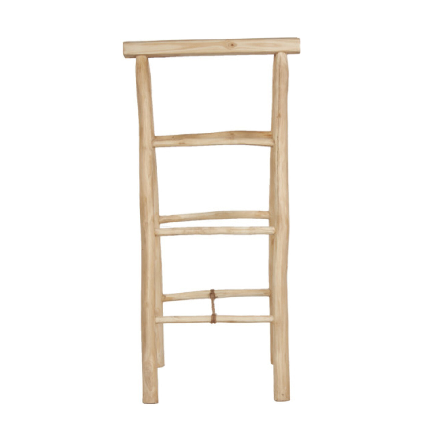 Échelle porte-serviettes en teck clair 3 niveaux H. 102 cm – RUBI