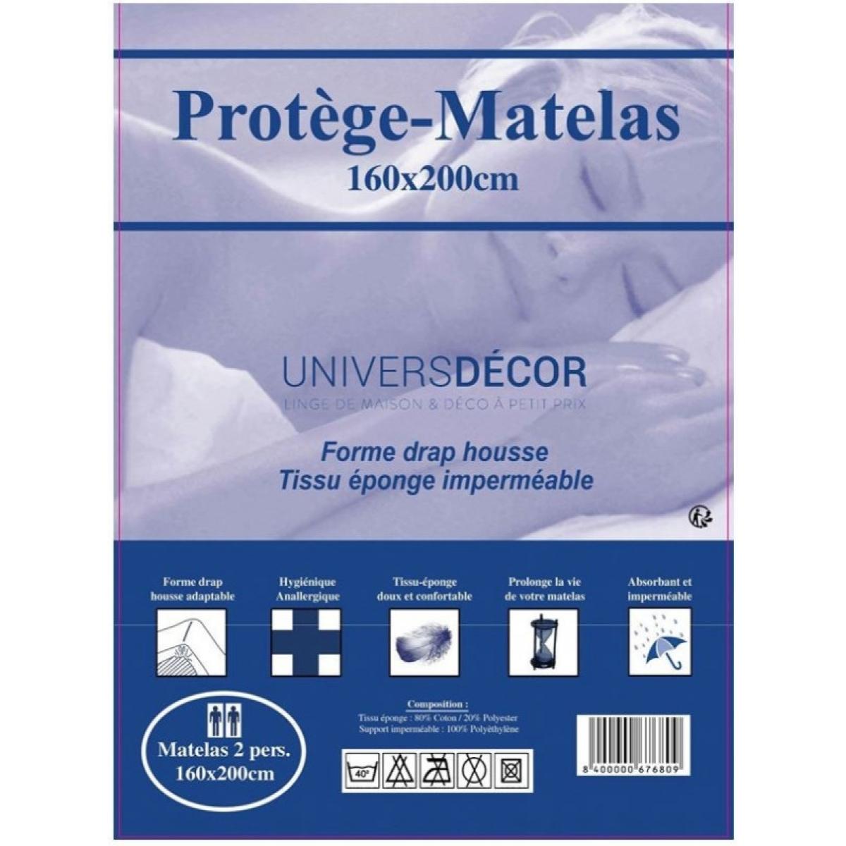 Protège matelas imperméable, absorbant et anti-acariens 160 x 200 cm