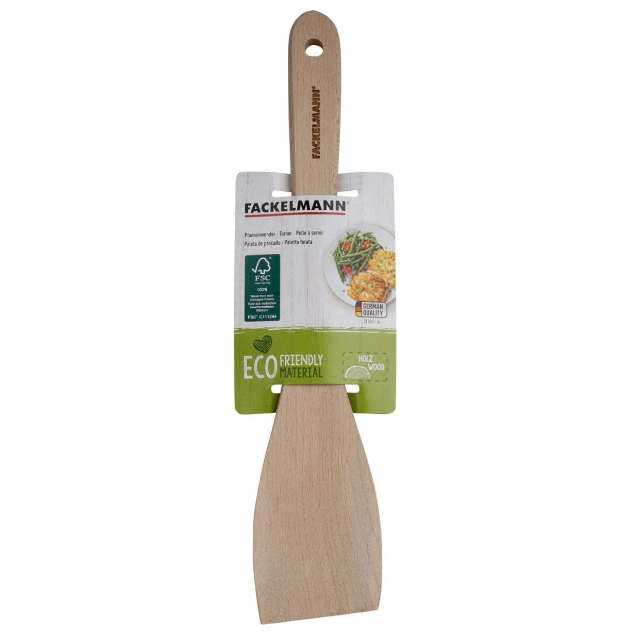 Set de 2 ustensiles de cuisine spatule Fackelmann Nature