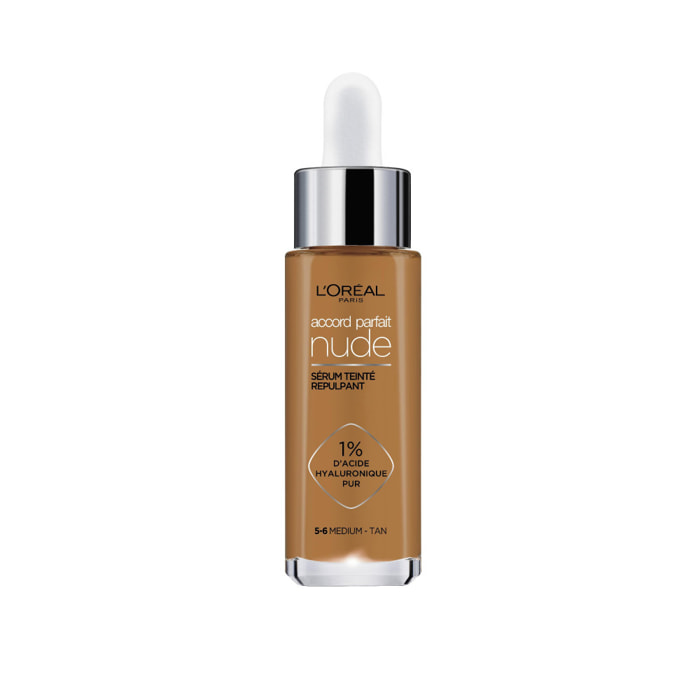 L'Oréal Paris Accord Parfait Sérum teinté repulpant 5-6 Medium Tan 30ml