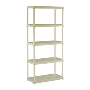 Armadio da esterno Gelsomina, Scaffale outdoor, Armadio balcone multiuso, Armadietto da esterno, 100% Made in Italy, 80x40h176 cm, Bianco