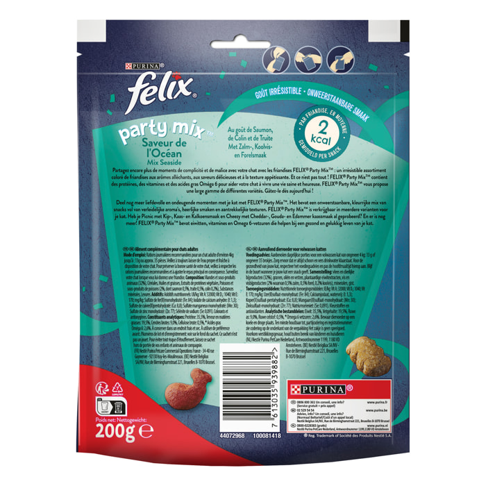 FELIX Party Mix Saveur Océan 200g - Lot de 5