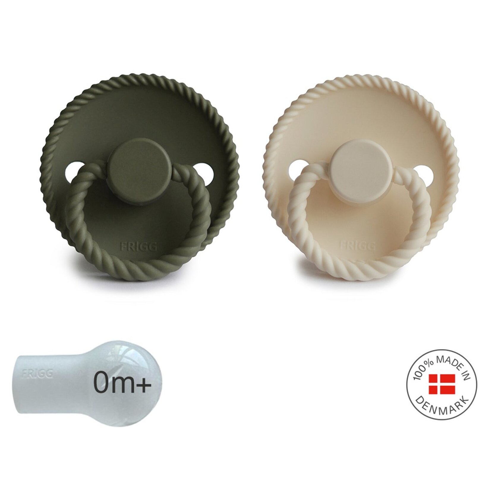 Frigg Pack 2 Chupetes Block Silicona Rope