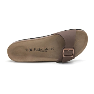 SANDALIA BABUNKERS MARRON