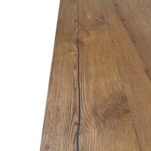 Table de repas chêne/acier 240 cm RIVERSIDE