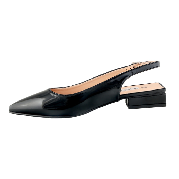 Ballerine slingback verniciate