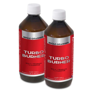 NUTRI EXPERT - Turbo Burner Concentré à boire - Brûle-graisses spécial Hommes - Favorise la combustion des graisses - Extraits de Plantes - Goût Cola - Lot de 2 produits