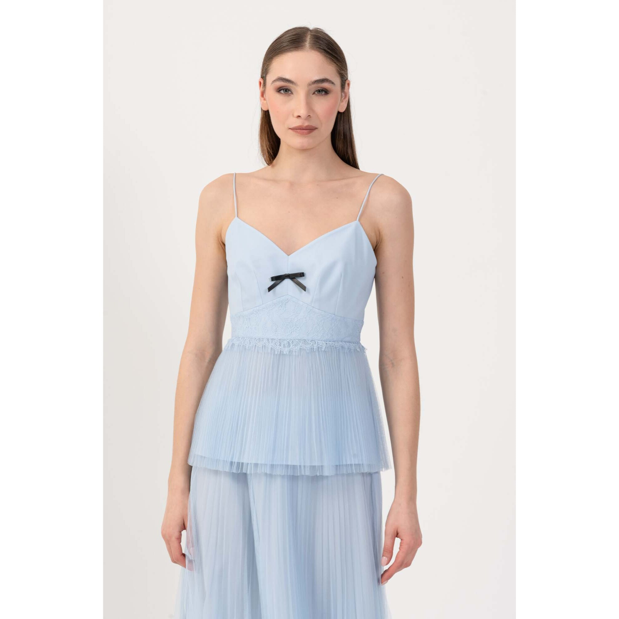 Kocca - Top elegante con tulle plissé Donna