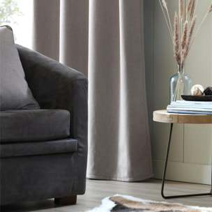 Rideau isolant à œillets pour un intérieur confortable et élégant - Naturel