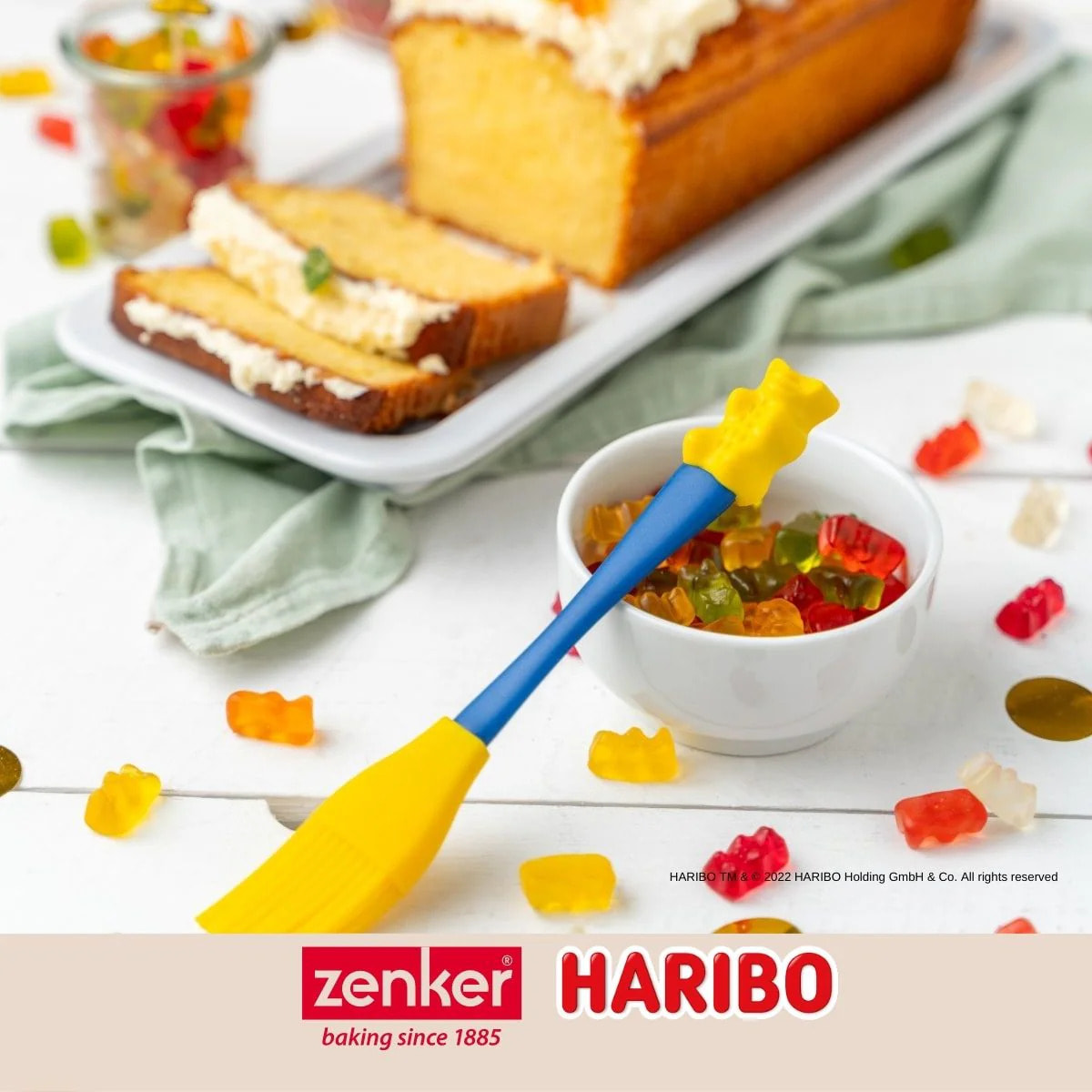 Pinceau de cuisine et pâtisserie 19,8 cm en poils silicone Zenker Haribo