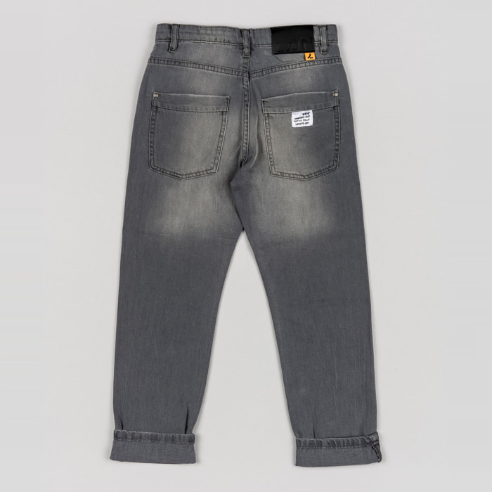 Jeans - 100% cotone - grigio denim