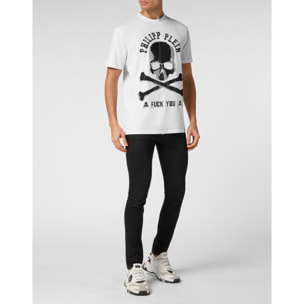 PHILIPP PLEIN Camiseta de cuello redondo y manga corta SKULL