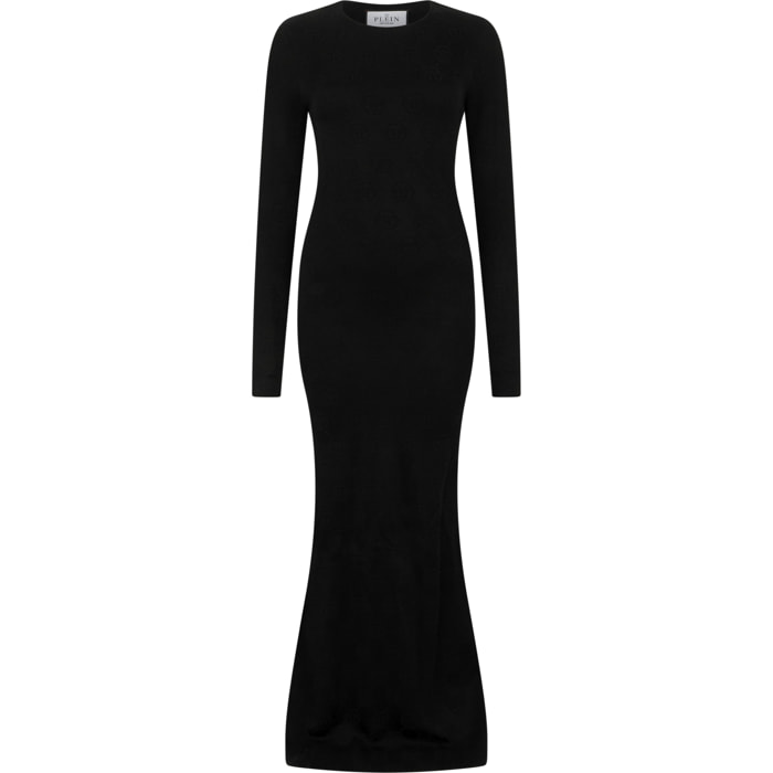 PHILIPP PLEIN Vestido de noche de punto MONOGRAM