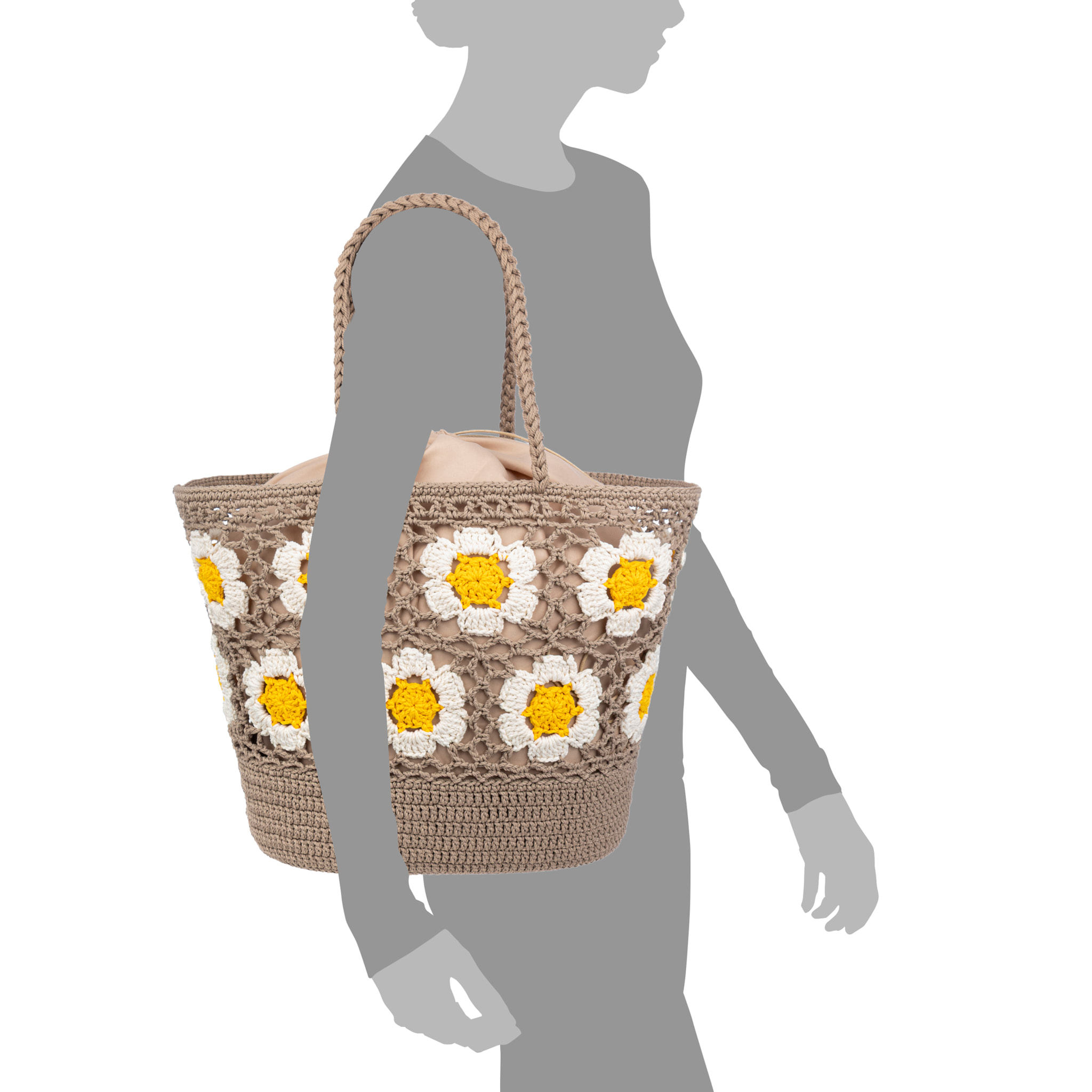 Belbo Bolso de hombro Mujer. Fabricaco en algodón tejido artesanal a mano.